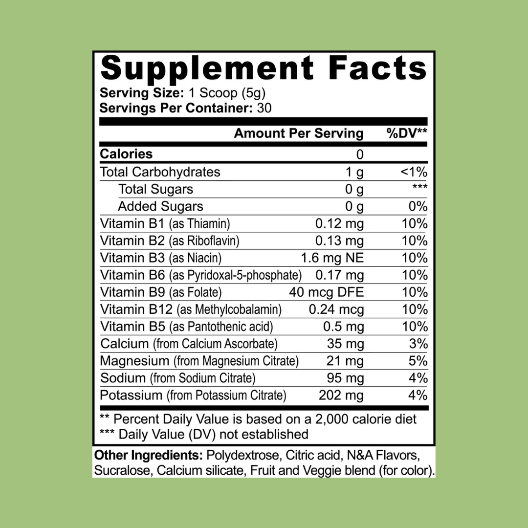 Electrolyte Powder (Matcha Green Tea)