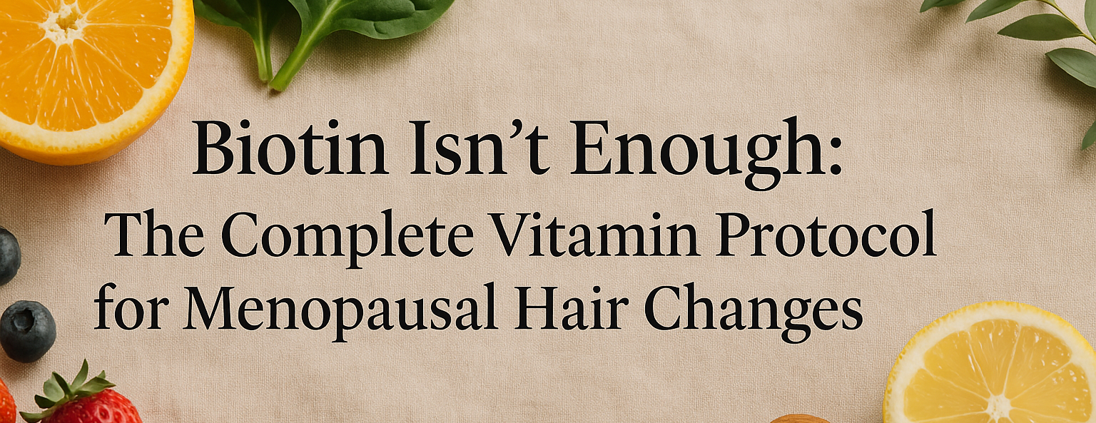 Biotin Isn’t Enough: The Complete Vitamin Protocol for Menopausal Hair Changes