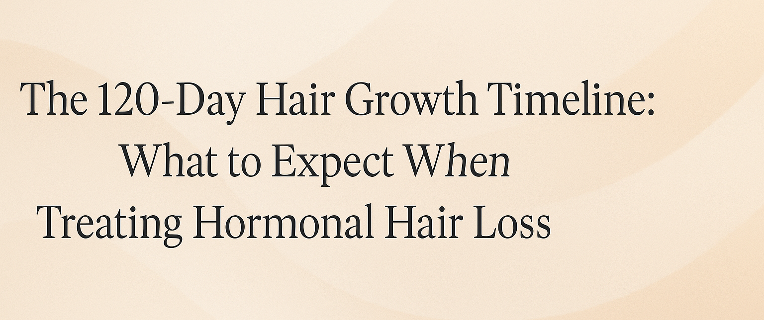 The 120-Day Hair Growth Timeline: What to Expect When Treating Hormonal Hair Loss