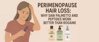Perimenopause Hair Loss: Why Saw Palmetto and Peptides Work Better Than Rogaine