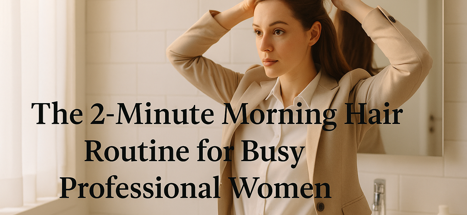 The 2-Minute Morning Hair Routine for Busy Professional Women