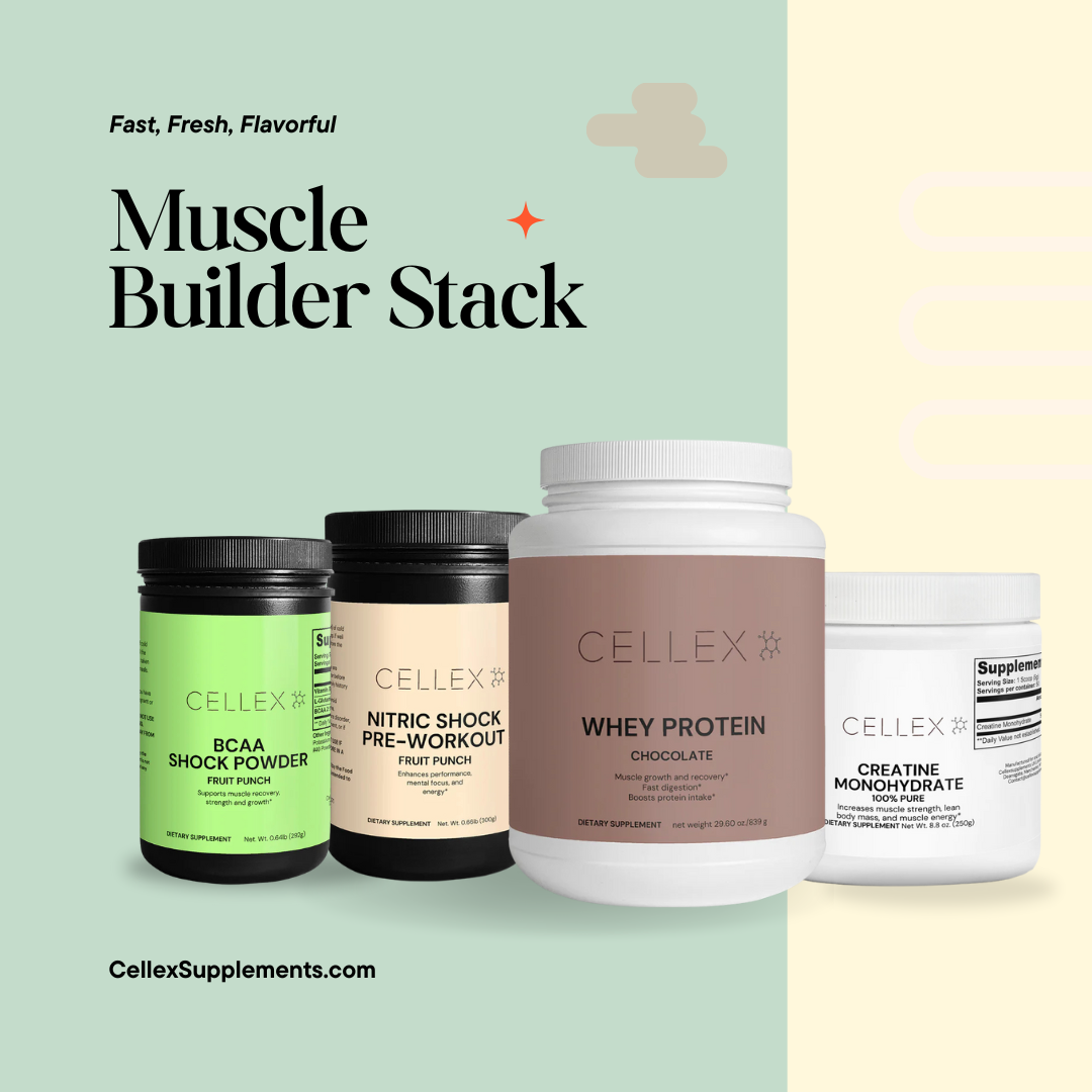 Muscle Builder Stack (Chocolate+Fruit Punch)