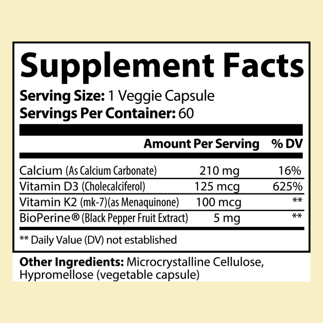 Vitamin D3 + K2