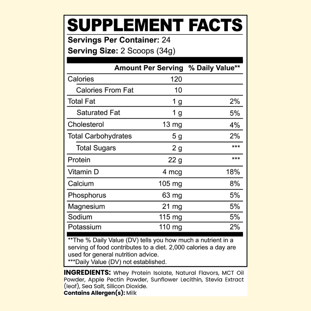 Advanced 100% Whey Protein Isolate (Vanilla)